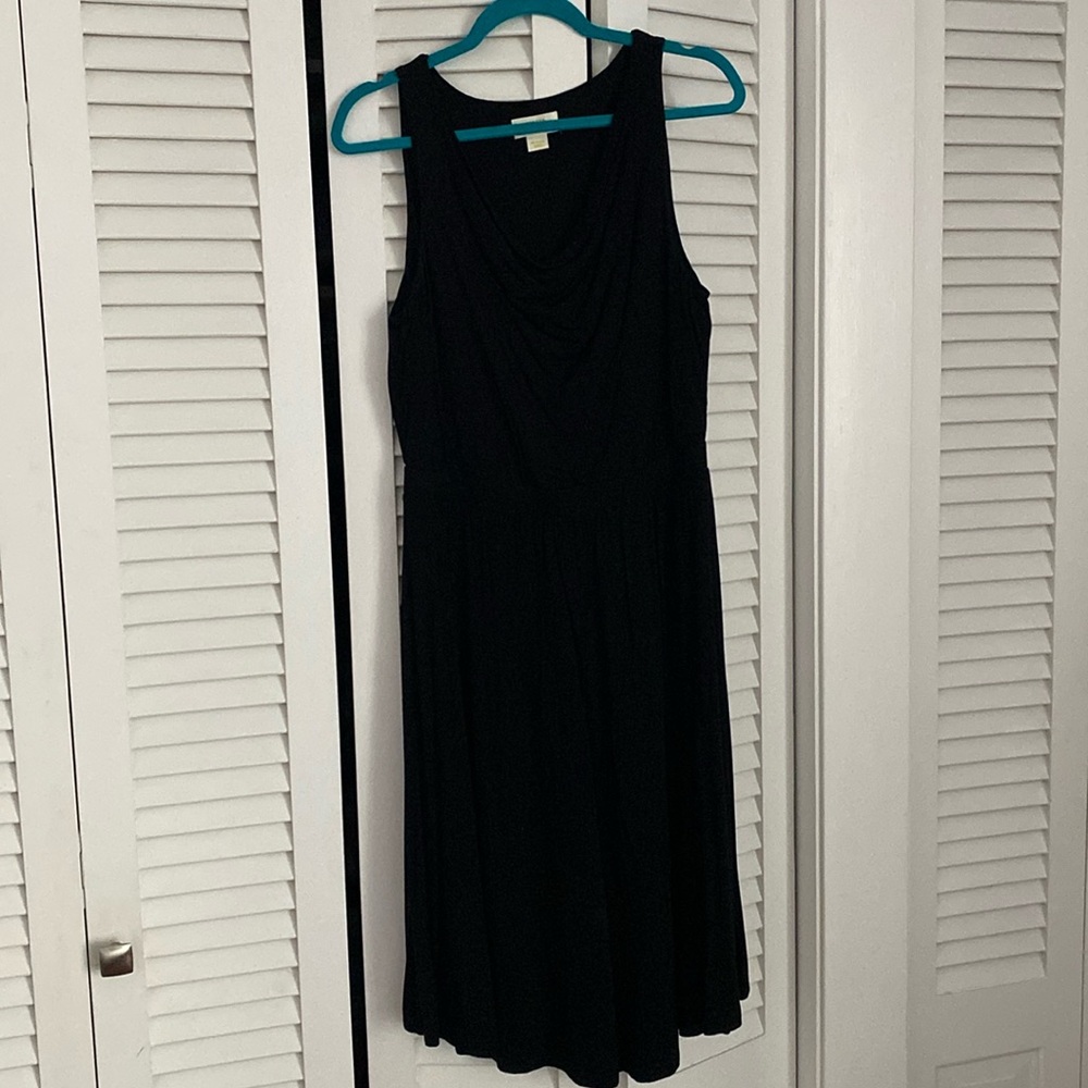 Maeve Anthropologie black sleeveless dress